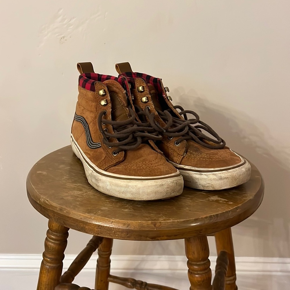 Vans SK8 Hi MTE All Weather Glazed Ginger Brown Flannel